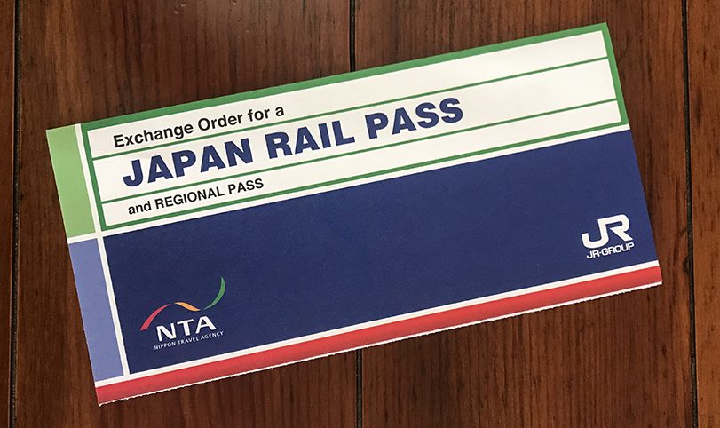 Exchange Order del Japan Rail Pass